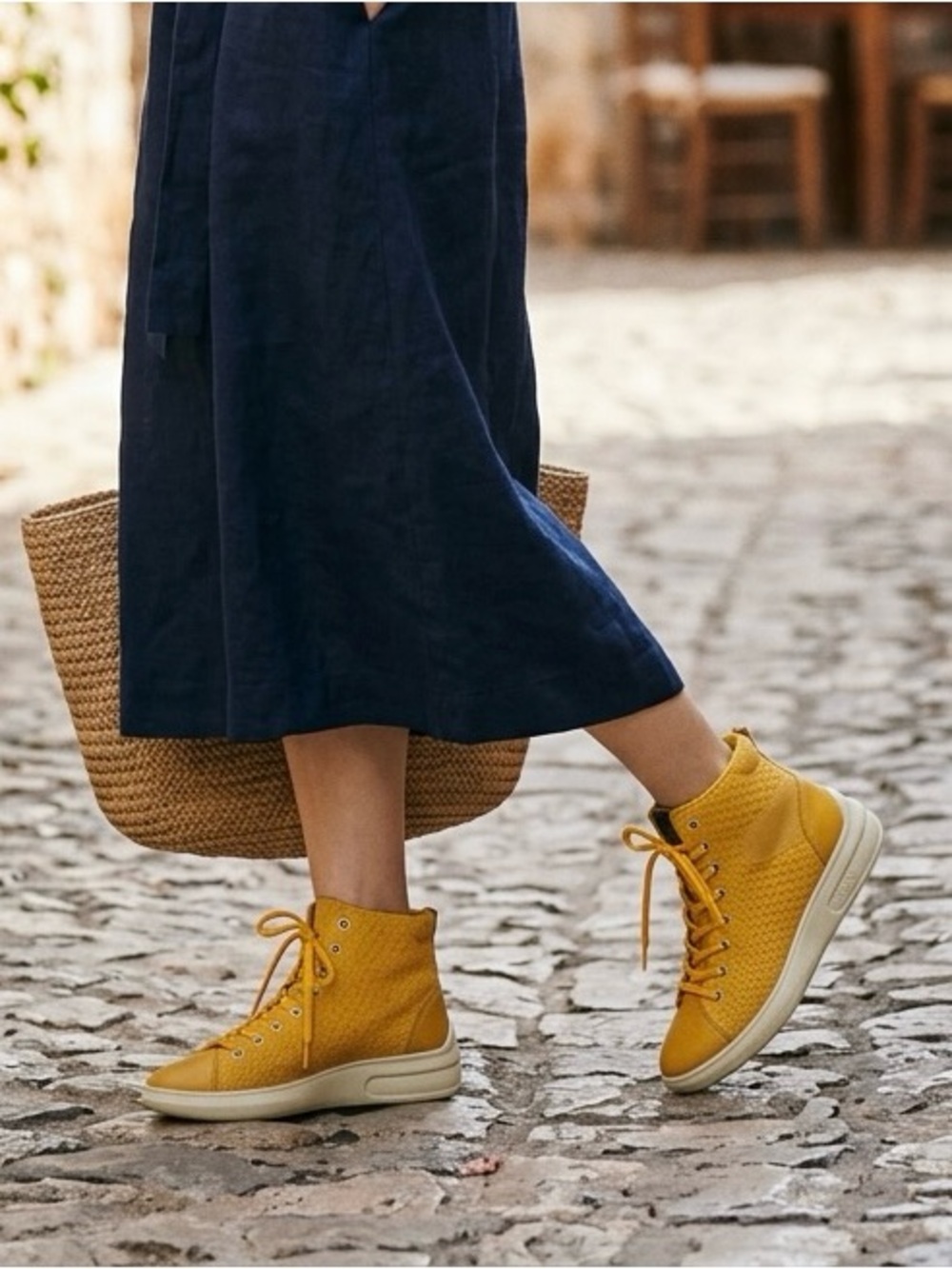 Ecco Yellow Ankle Boots size 37. Brand New
